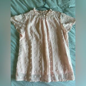 Pink Polka Dot Blouse